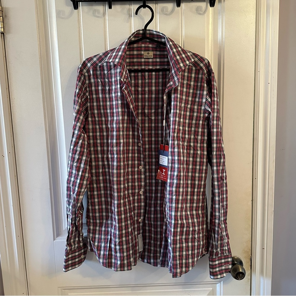 Men's Red Plaid Shirt